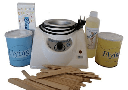 Kit d'épilation complet à la cire tiède jetable au Miel et Azulène cuve 800 ml