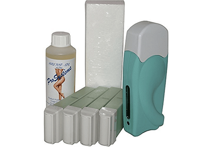 Kit d'épilation solo complet à la cire jetable à l'Aléo Véra, avec Roulette Grand Modèle pour les Jambes, Aisselles et le Corps