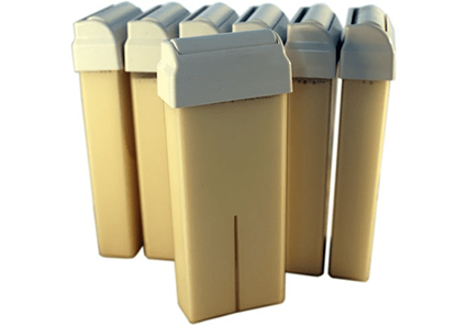 Kit d'épilation modulaire complet à la cire jetable Blanche, avec roulette grand modèle pour les jambes, aisselles, et le corps. – Image 3