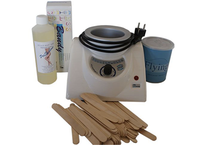 Kit d'épilation complet à la cire tiède jetable Azulène Cuve 800 ml