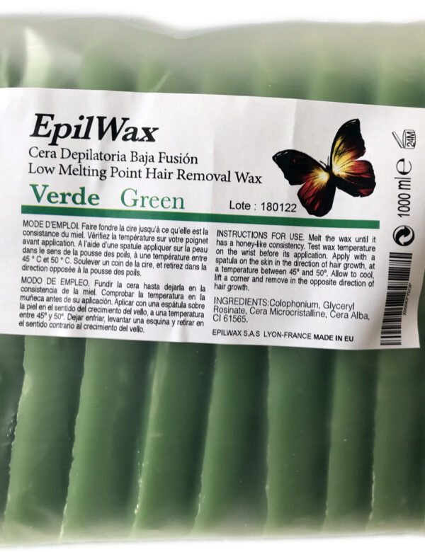 Galets de cire à épiler Pelable Azulène (Verte)