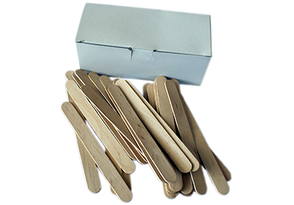 Sachet De 100 Spatules Corps Jetable En Bois