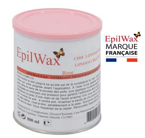 Pot de cire épilatoire chaude pelable Rose