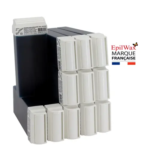 Lot de 12 Roll-On de Cire Jetable aux Potassium et Azulène