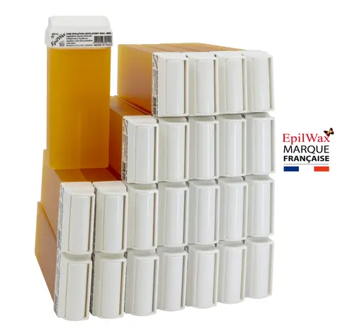 Lot de 24 roll-on de cire au Miel