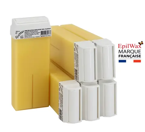 Lot De 6 Roll On De Cire Jetable Blanche