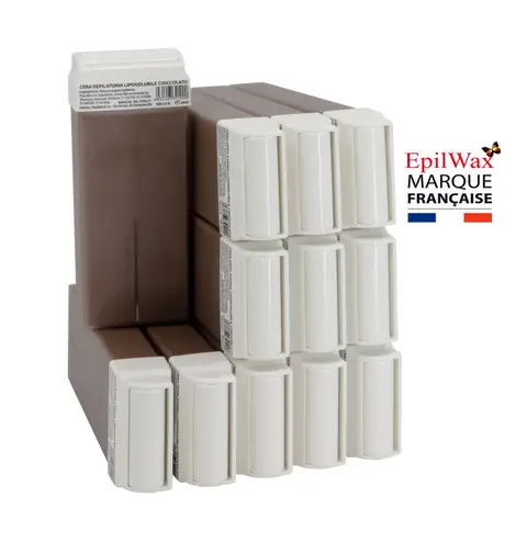 Lot de 12 roll-on de cire jetable au Chocolat