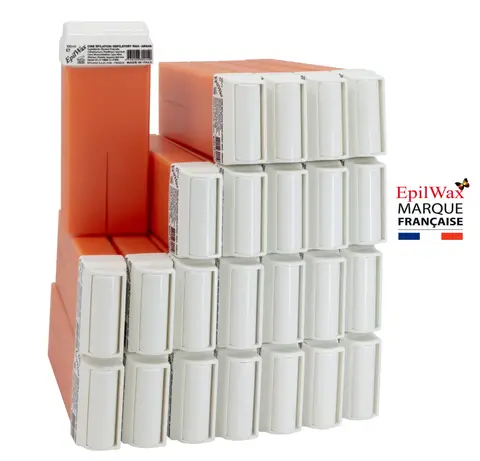 Lot de 24 roll-on de cire à huile d'Argan pour les jambes et corps