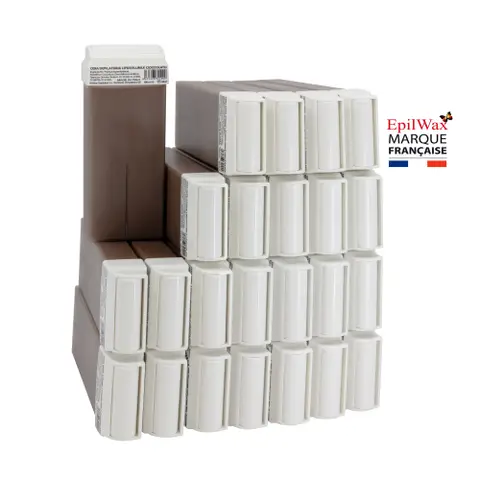 Lot de 24 roll-on de cire au Chocolat pour les jambes, aisselles, et le corps